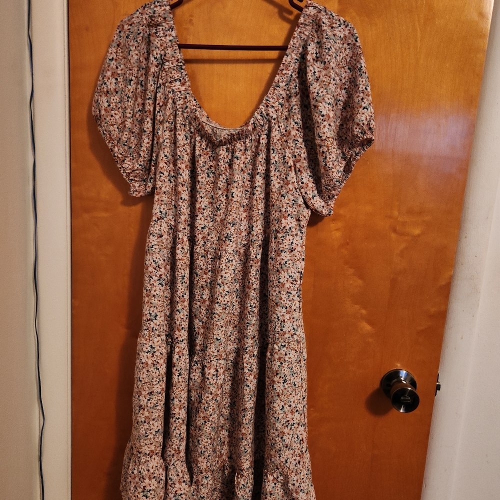 Baby doll off the shoulder mini dress